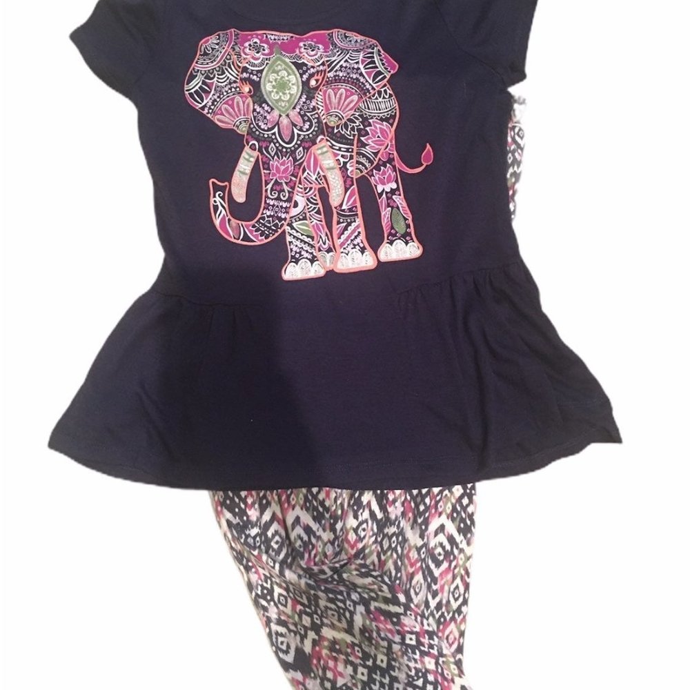 Bella du jour girls outfit with elephan